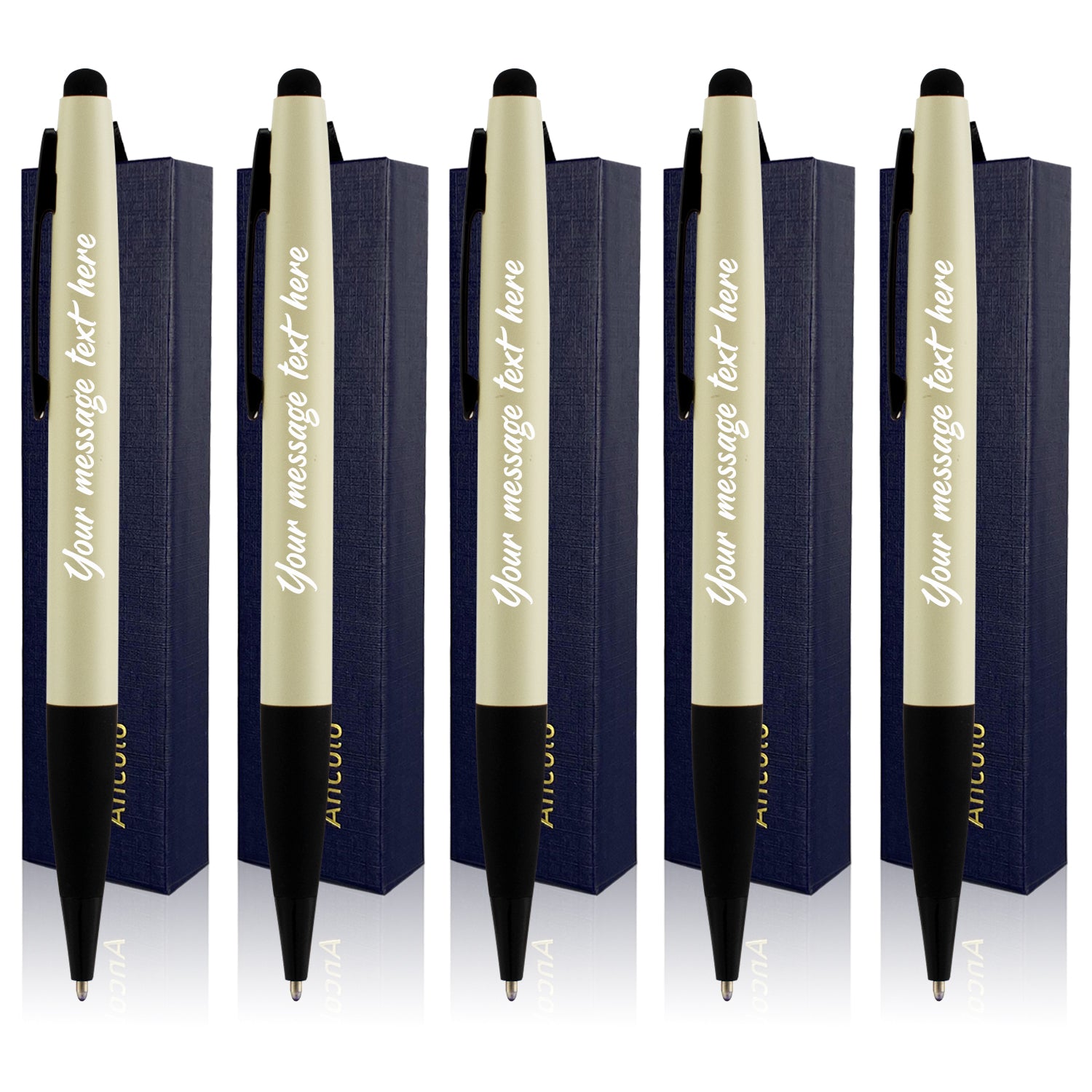 Ancolo Ballpoint Pens Personalized Gift Set with Pen Box 5 PCS
