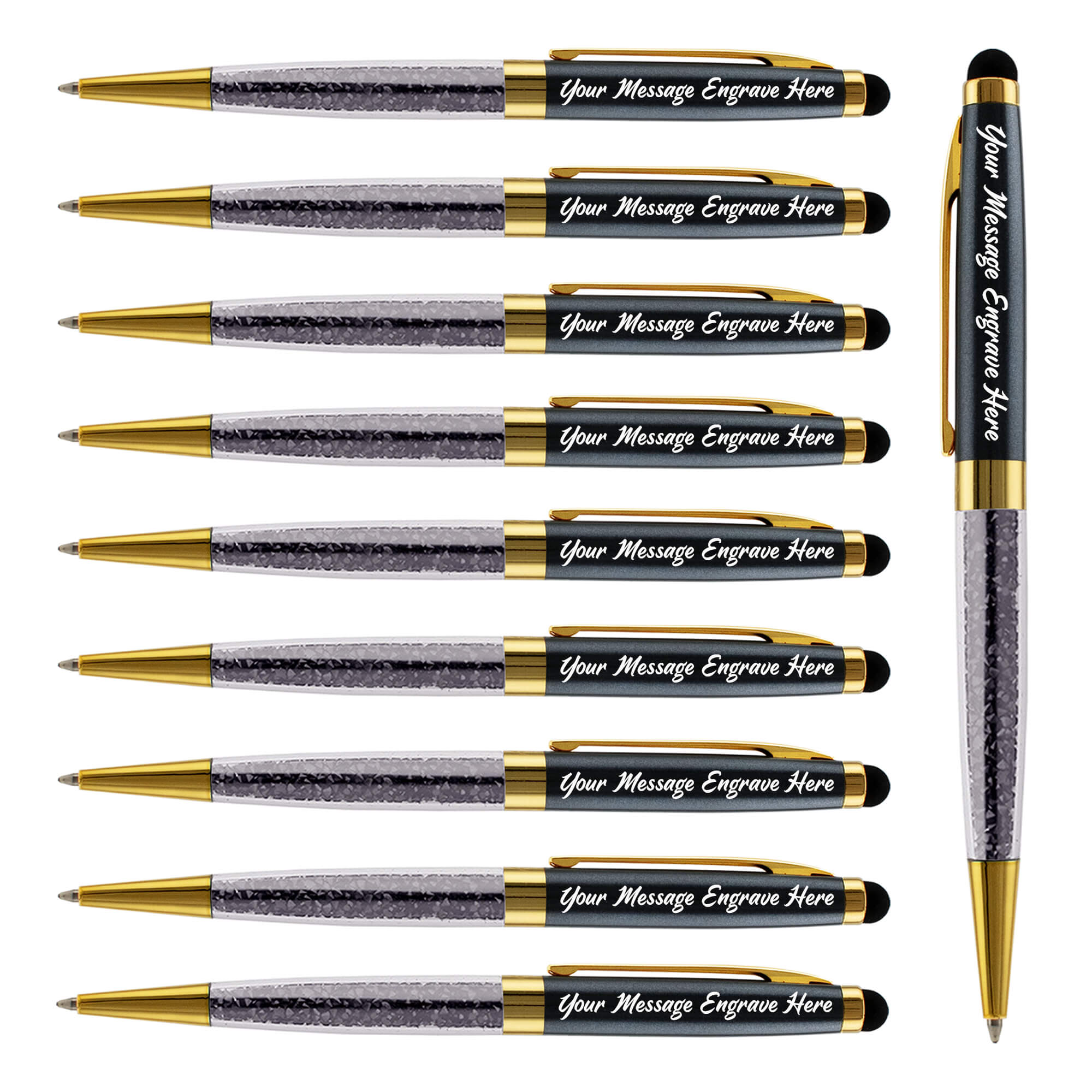 Promotional Engraved Bright Diamond Stylus Pen