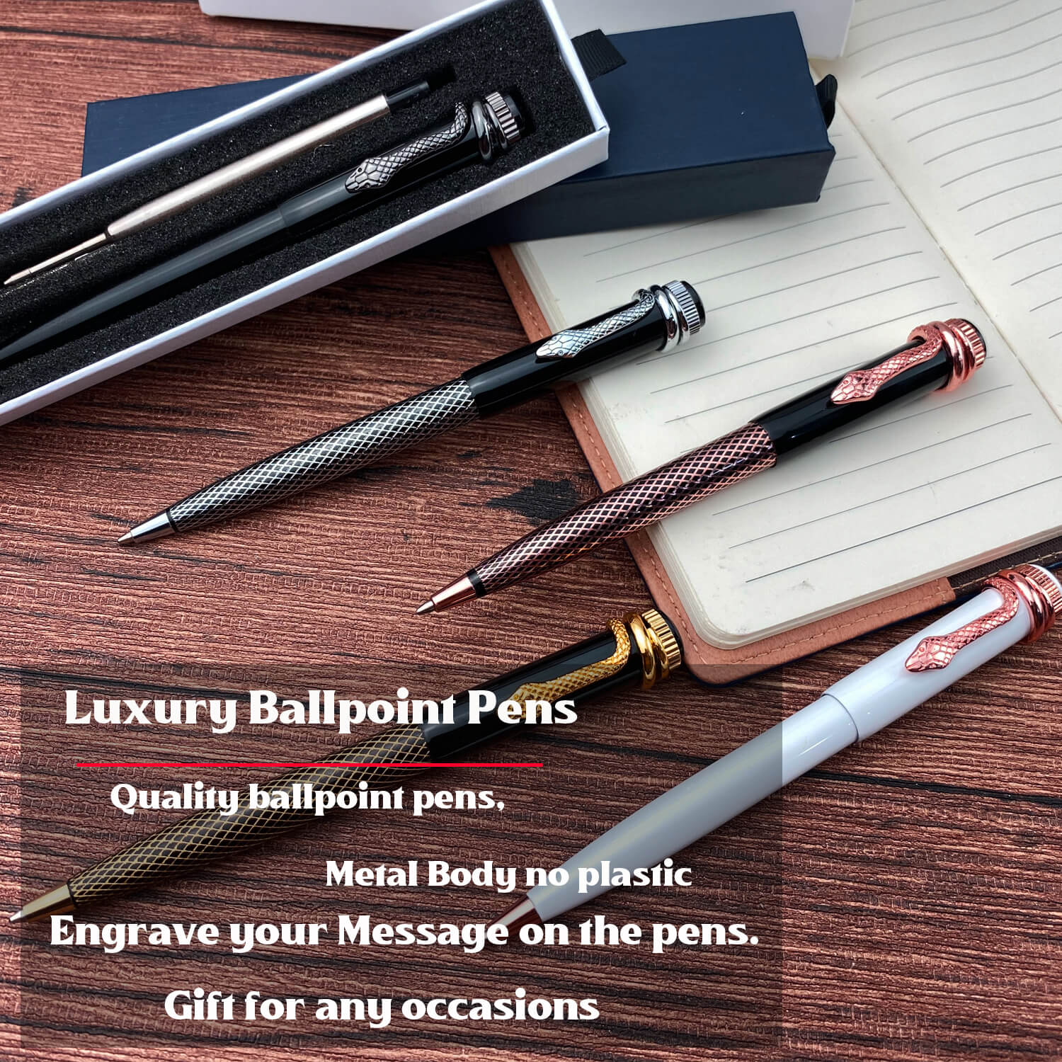 Luxury Ballpoint Pens Best Ball Pen Gift Set For Men & Women Professional  Executive Office Nice Ballpens Classy Gift Box Ballpoint Black Refill Line  W | Fruugo SA