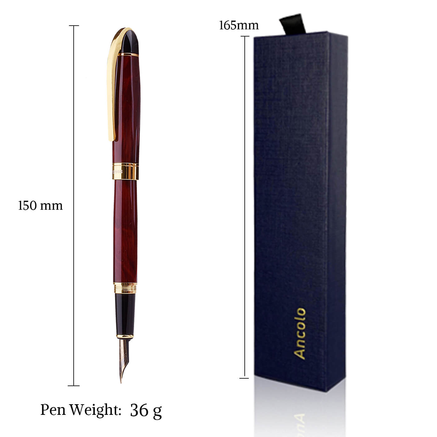 Ballpoint pens and personalized fountain pens for men or women.